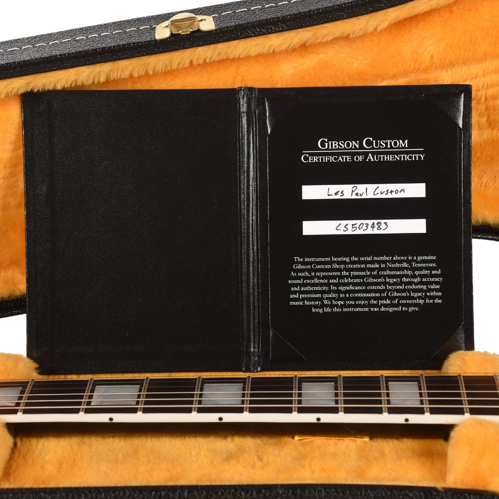 Gibson Custom Shop Les Paul Custom Ebony Gloss - View 9 | MusicMarket