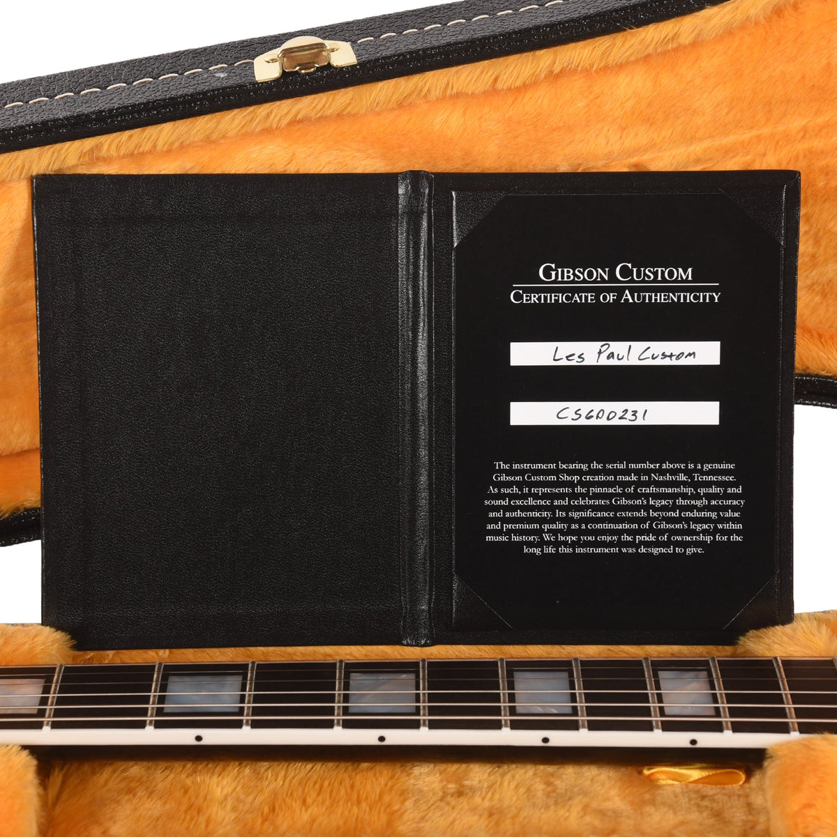 Gibson Custom Shop Les Paul Custom Ebony Gloss - View 9 | MusicMarket