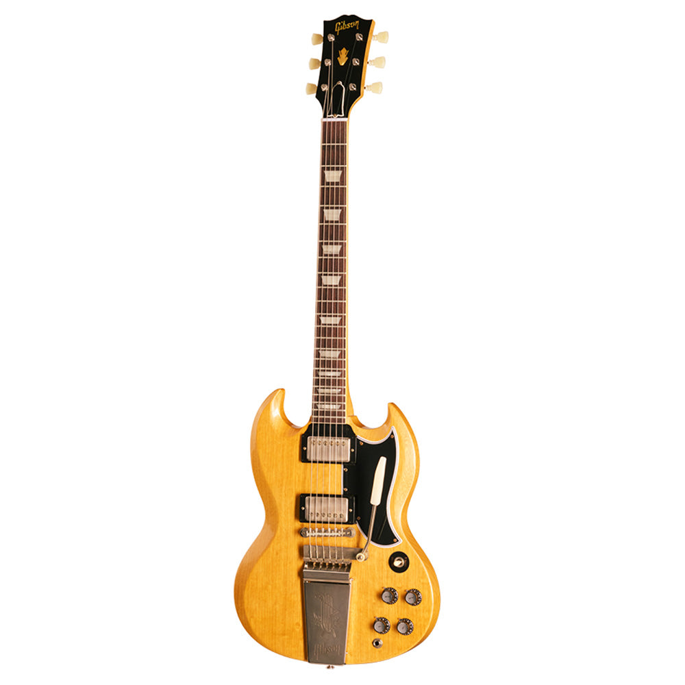 Gibson Custom Shop Limited Edition 1964 SG Standard Korina Reissue VOS Antique Natural w/Maestro Vibrola - MusicMarket