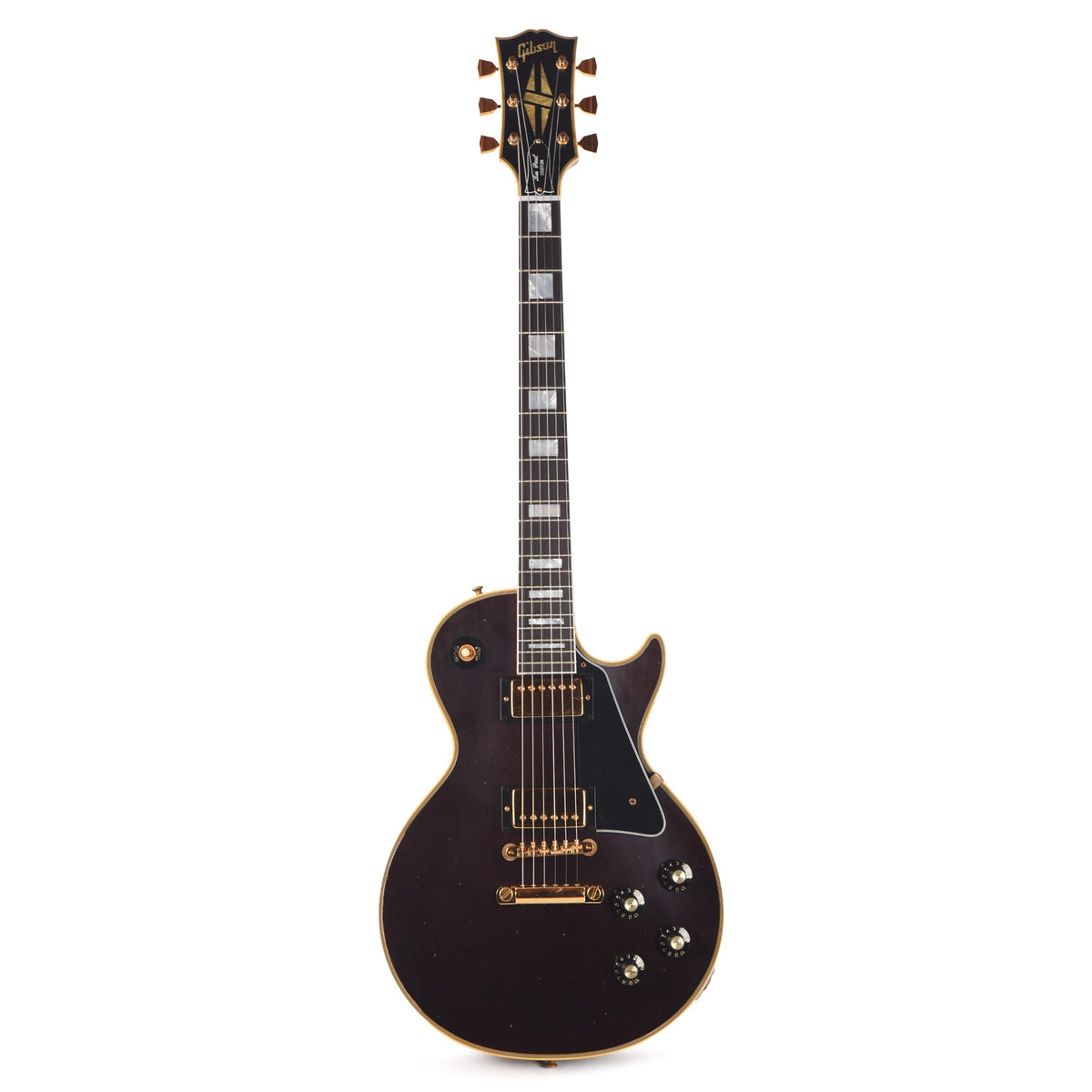 Gibson Custom Shop Limited Run 1968 Les Paul Custom Antique Dark Walnut Murphy Lab Light Aged - View 4 | MusicMarket