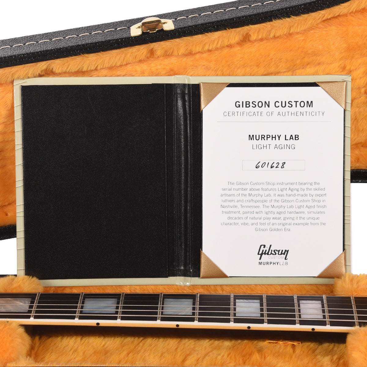 Gibson Custom Shop Limited Run 1968 Les Paul Custom Antique Dark Walnut Murphy Lab Light Aged - View 9 | MusicMarket