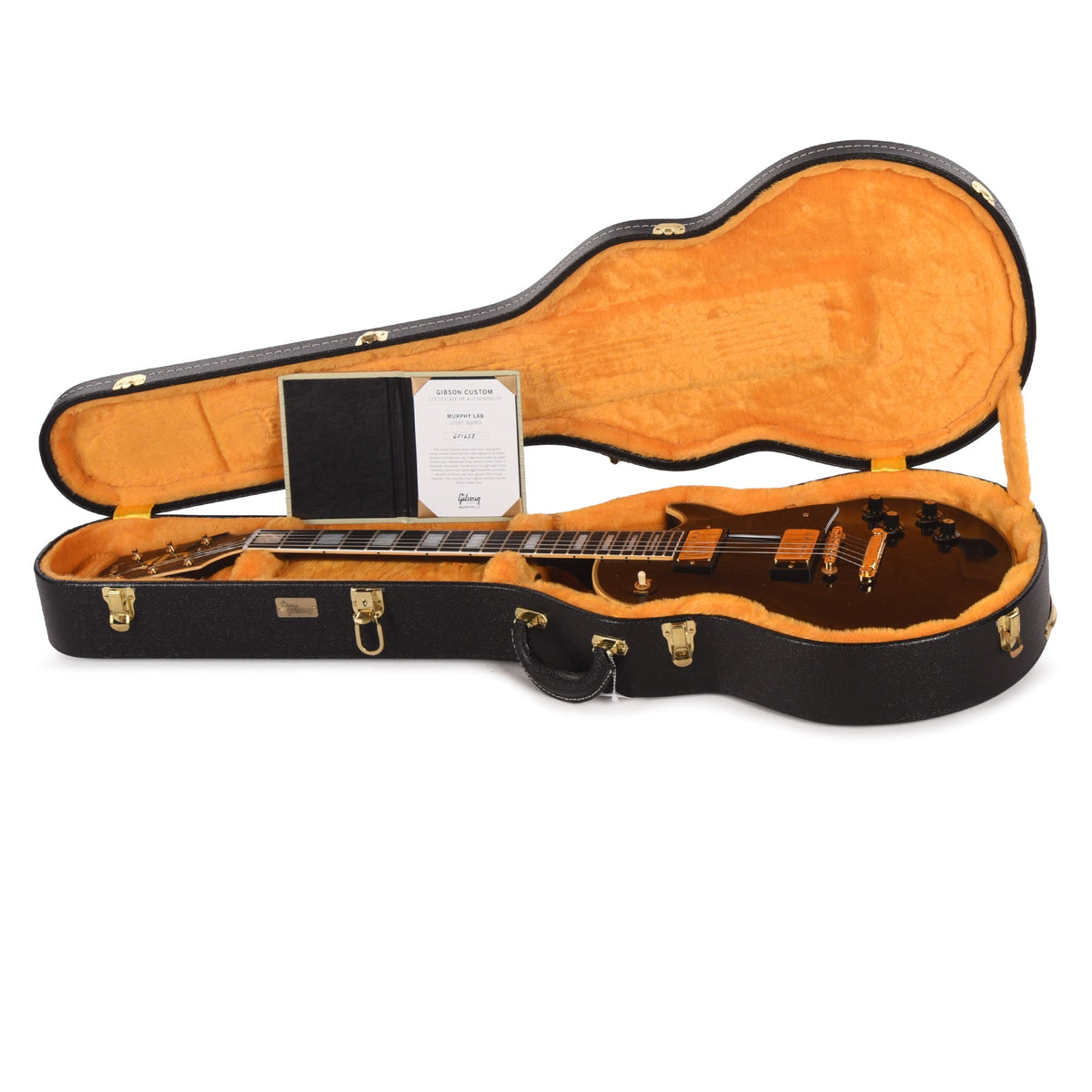 Gibson Custom Shop Limited Run 1968 Les Paul Custom Antique Dark Walnut Murphy Lab Light Aged - View 8 | MusicMarket
