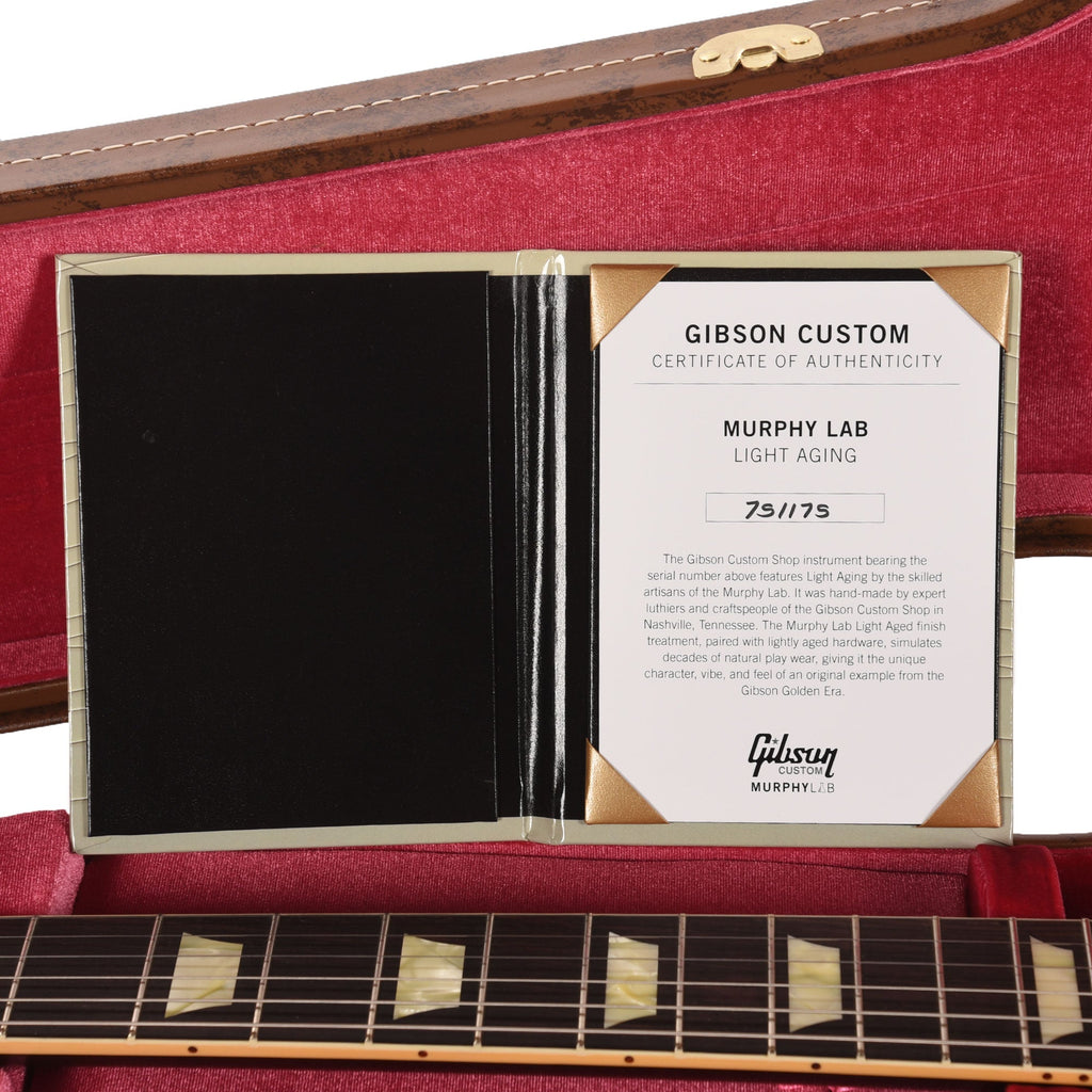 Gibson Custom Shop Murphy Lab 1957 Les Paul Goldtop Darkback Reissue Double Gold Light Aged - View 9 | MusicMarket