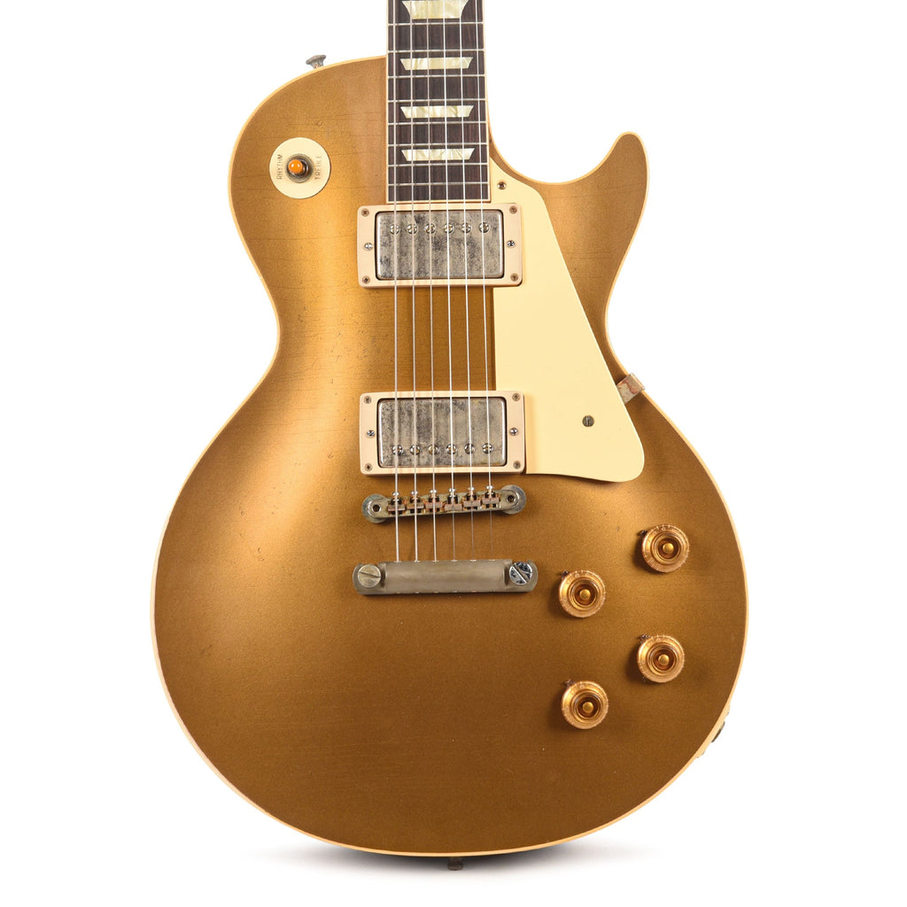 Gibson Custom Shop Murphy Lab 1957 Les Paul Goldtop Darkback Reissue Double Gold Light Aged - View 2 | MusicMarket