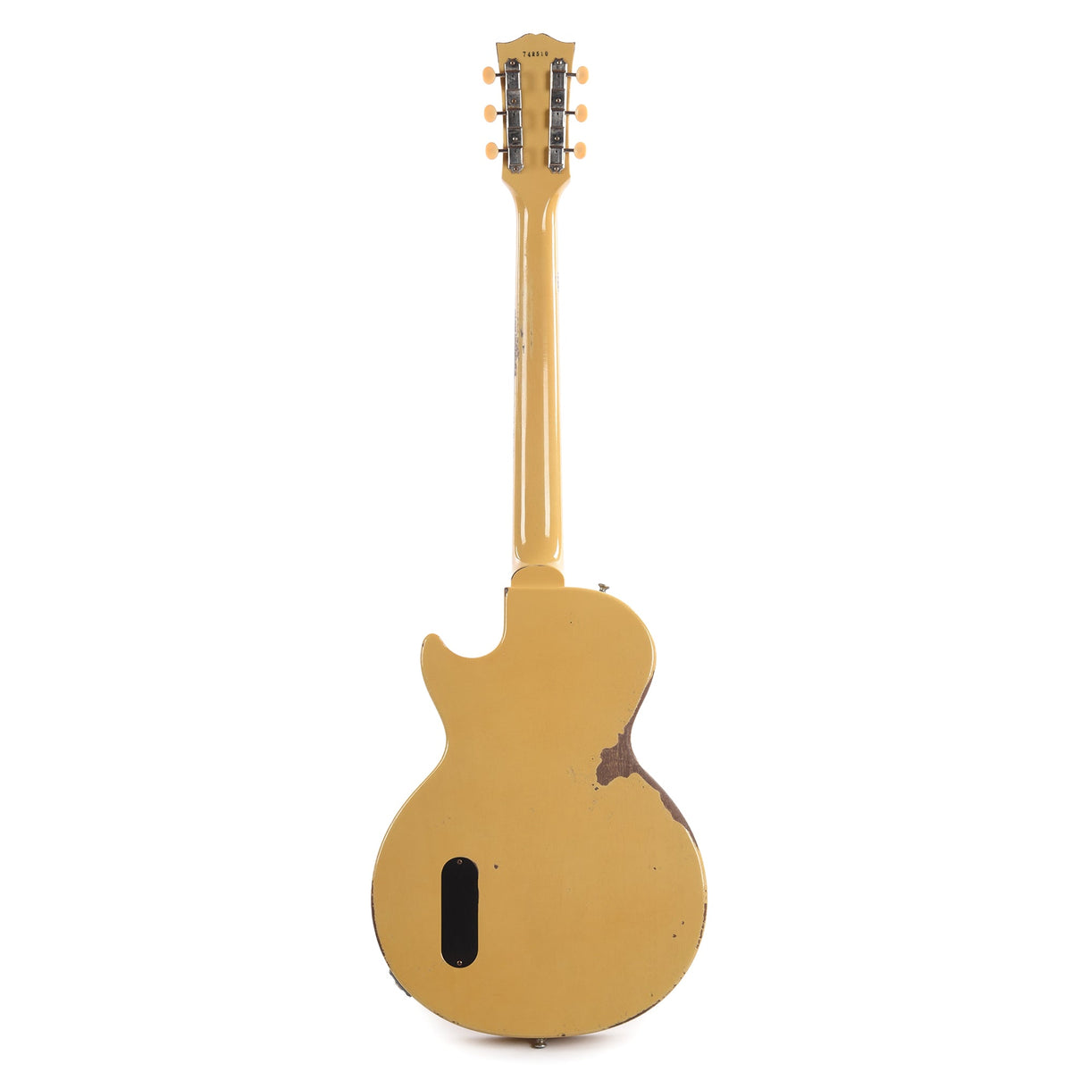 Gibson Custom Shop Murphy Lab 1957 Les Paul Junior Single Cut Reissue TV Yellow Heavy Aged - View 5 | MusicMarket