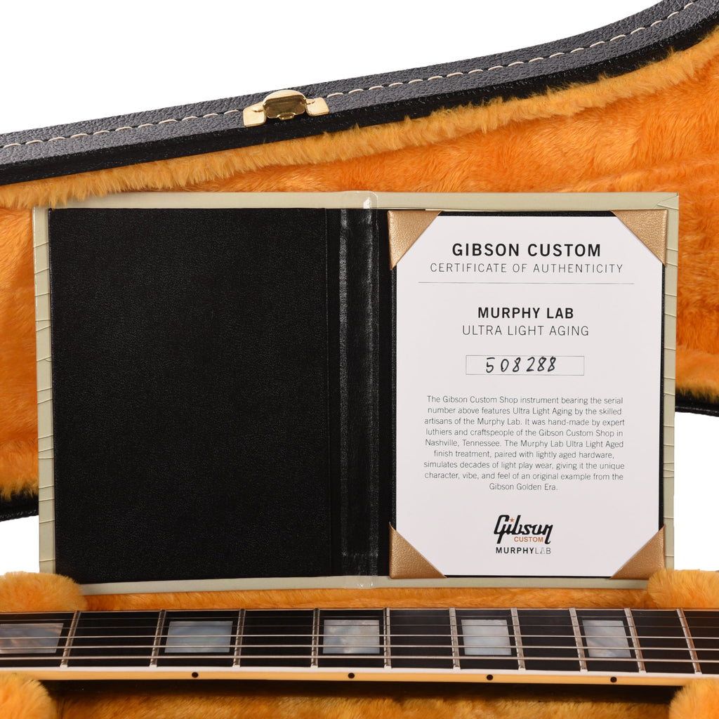 Gibson Custom Shop Murphy Lab 1968 Les Paul Custom Reissue Ebony Ultra Light Aged - View 9 | MusicMarket