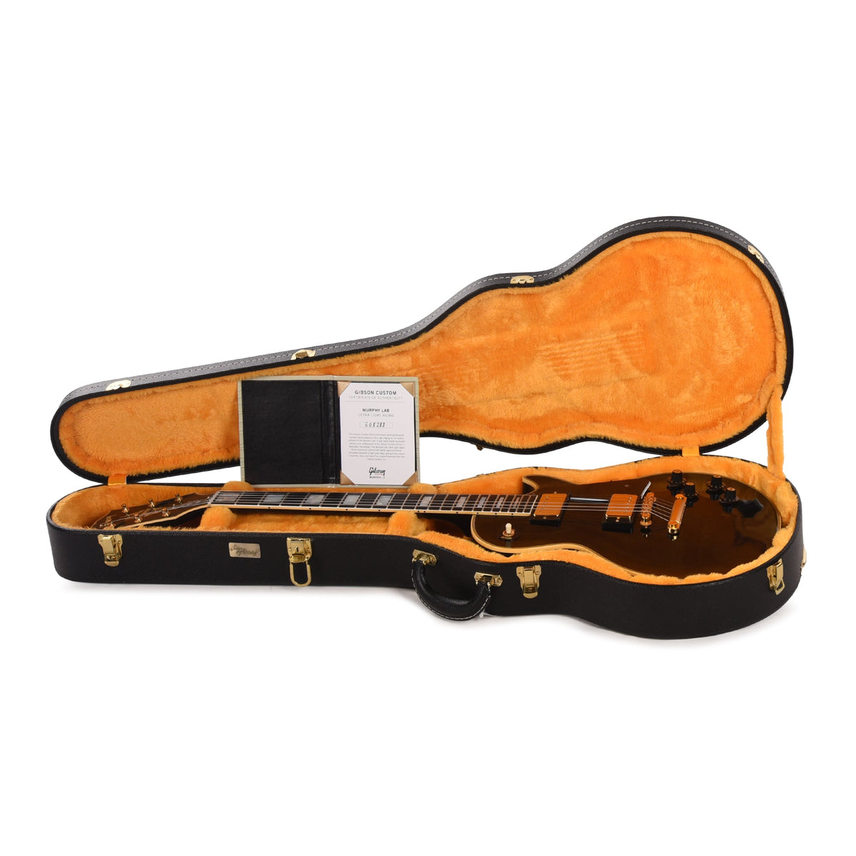 Gibson Custom Shop Murphy Lab 1968 Les Paul Custom Reissue Ebony Ultra Light Aged - View 8 | MusicMarket