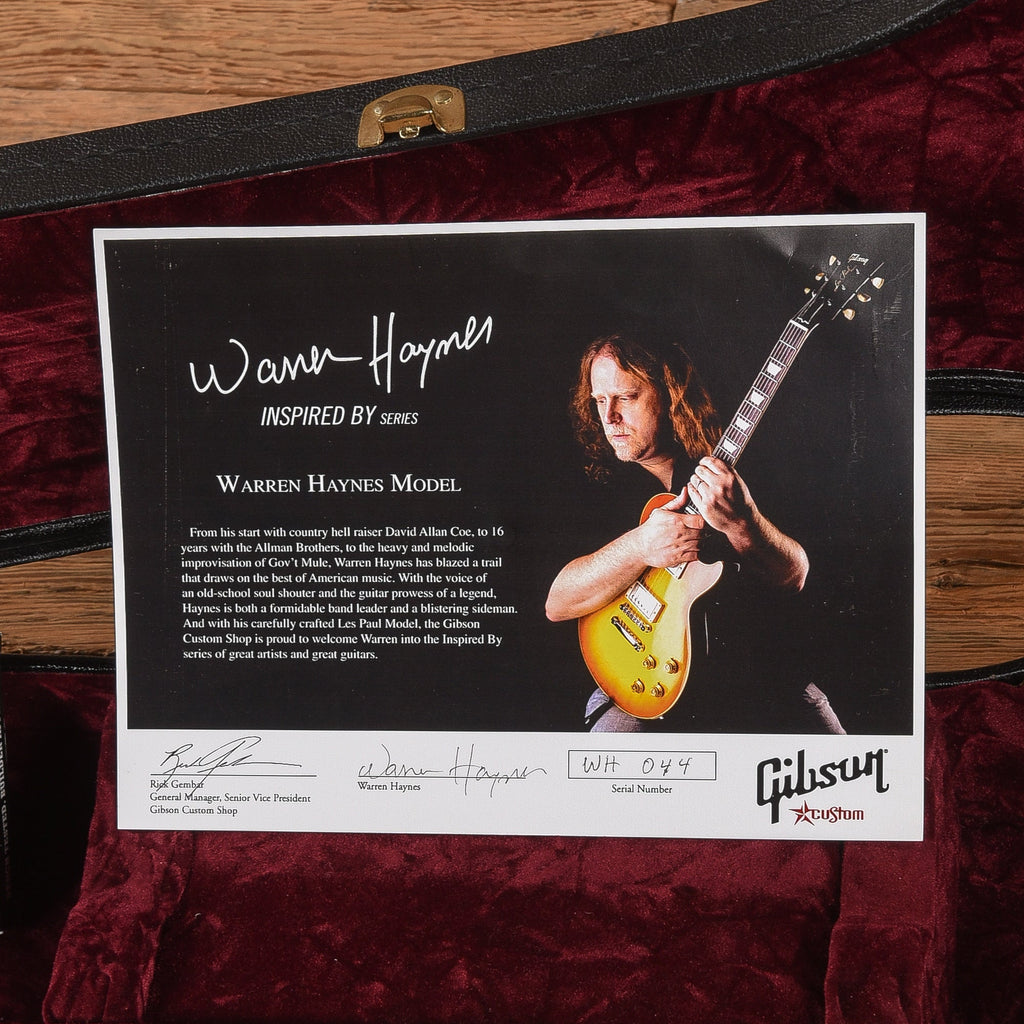Gibson Custom Warren Haynes '58 Les Paul Standard Reissue Sunburst 2007 - View 10 | MusicMarket