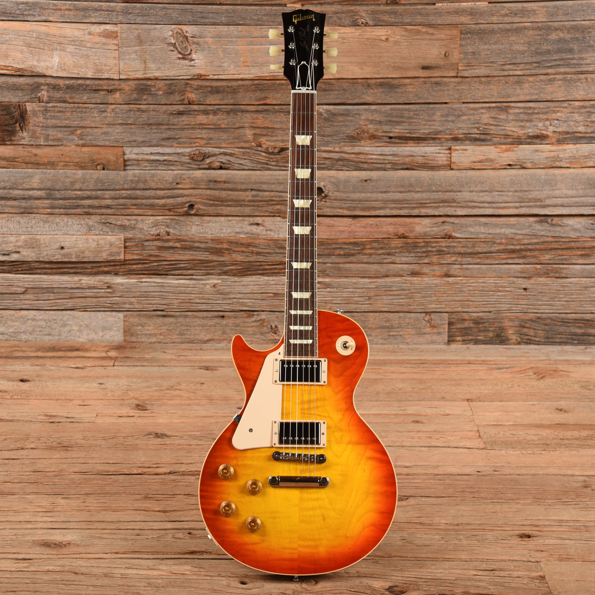 Gibson Demo Shop 58 Les Paul Standard Washed Cherry Sunburst 2021 LEFTY - View 4 | MusicMarket