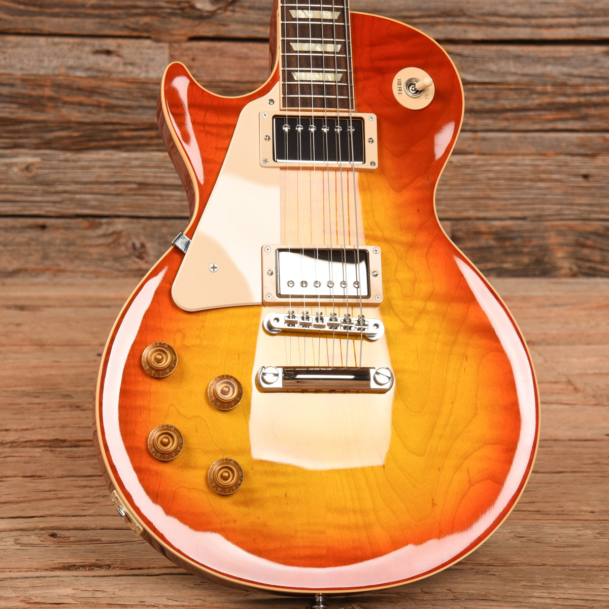 Gibson Demo Shop 58 Les Paul Standard Washed Cherry Sunburst 2021 LEFTY - View 8 | MusicMarket