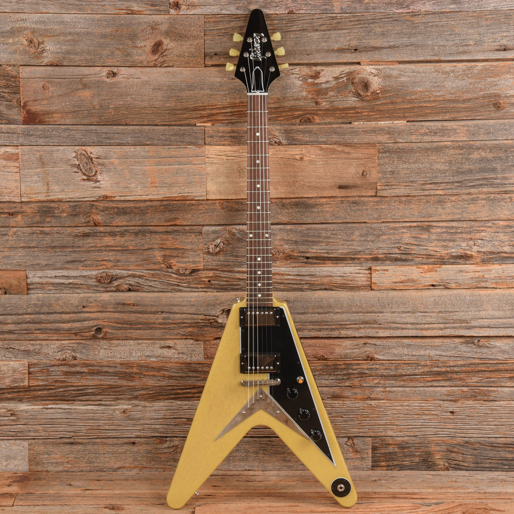 Gibson Flying V '59 Reissue TV Yelllow - Dave Amato of REO Speedwagon - View 4 | MusicMarket