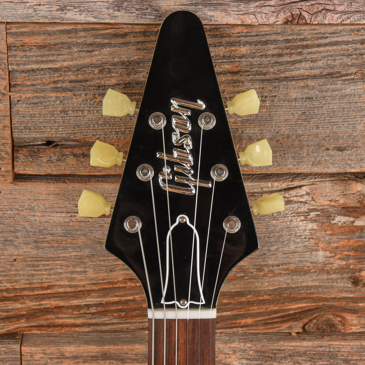 Gibson Flying V '59 Reissue TV Yelllow - Dave Amato of REO Speedwagon - View 6 | MusicMarket