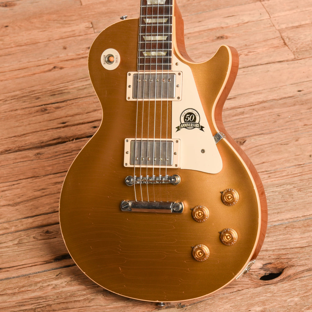 Gibson Les Paul '58 Murphy aged 50th Anniversary Goldtop - Dave Amato of REO Speedwagon - View 2 | MusicMarket