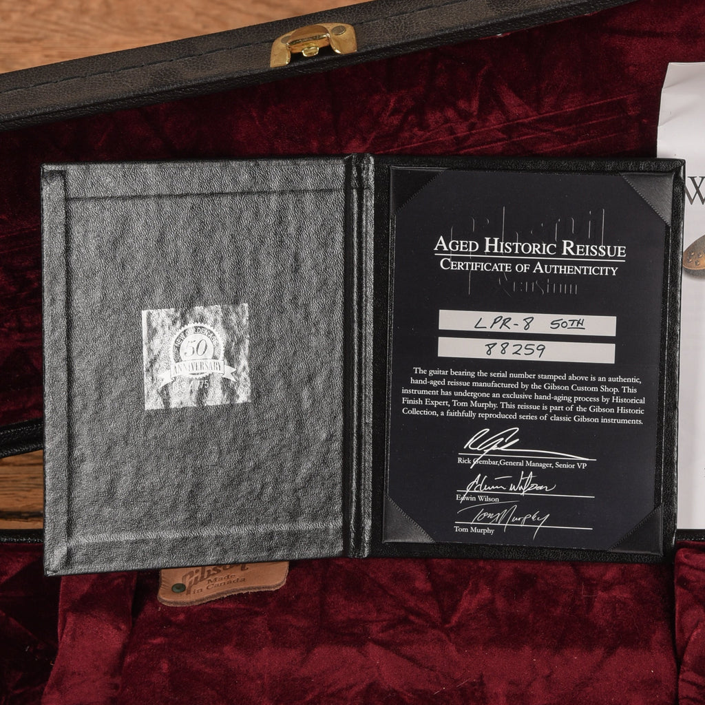 Gibson Les Paul '58 Murphy aged 50th Anniversary Goldtop - Dave Amato of REO Speedwagon - View 10 | MusicMarket