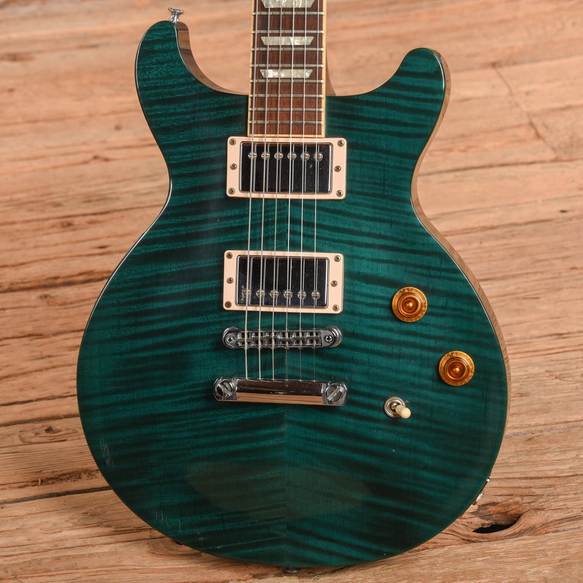 Gibson Les Paul Double Cut Standard Green Jalapeno 1998 - View 2 | MusicMarket