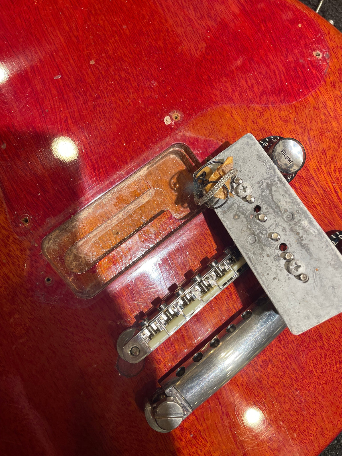 Gibson Les Paul Junior 3/4 Cherry 1961 - Dave Amato of REO Speedwagon - View 10 | MusicMarket