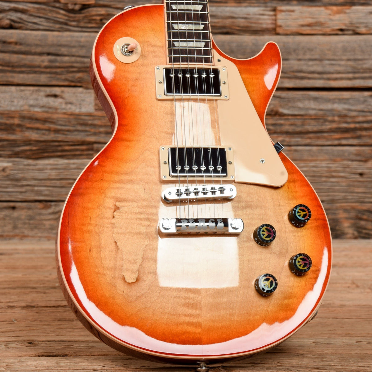 Gibson Les Paul Peace 2014 Limited Edition - Serenity Sunrise Sunburst - View 8 | MusicMarket
