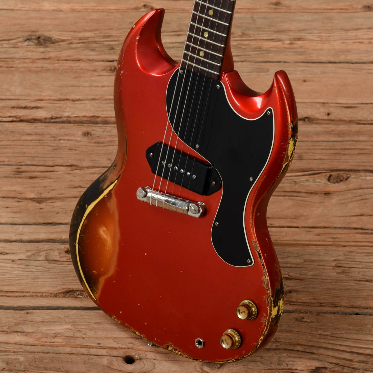 Gibson Les Paul SG Junior Candy Apple Red 1961 - View 2 | MusicMarket