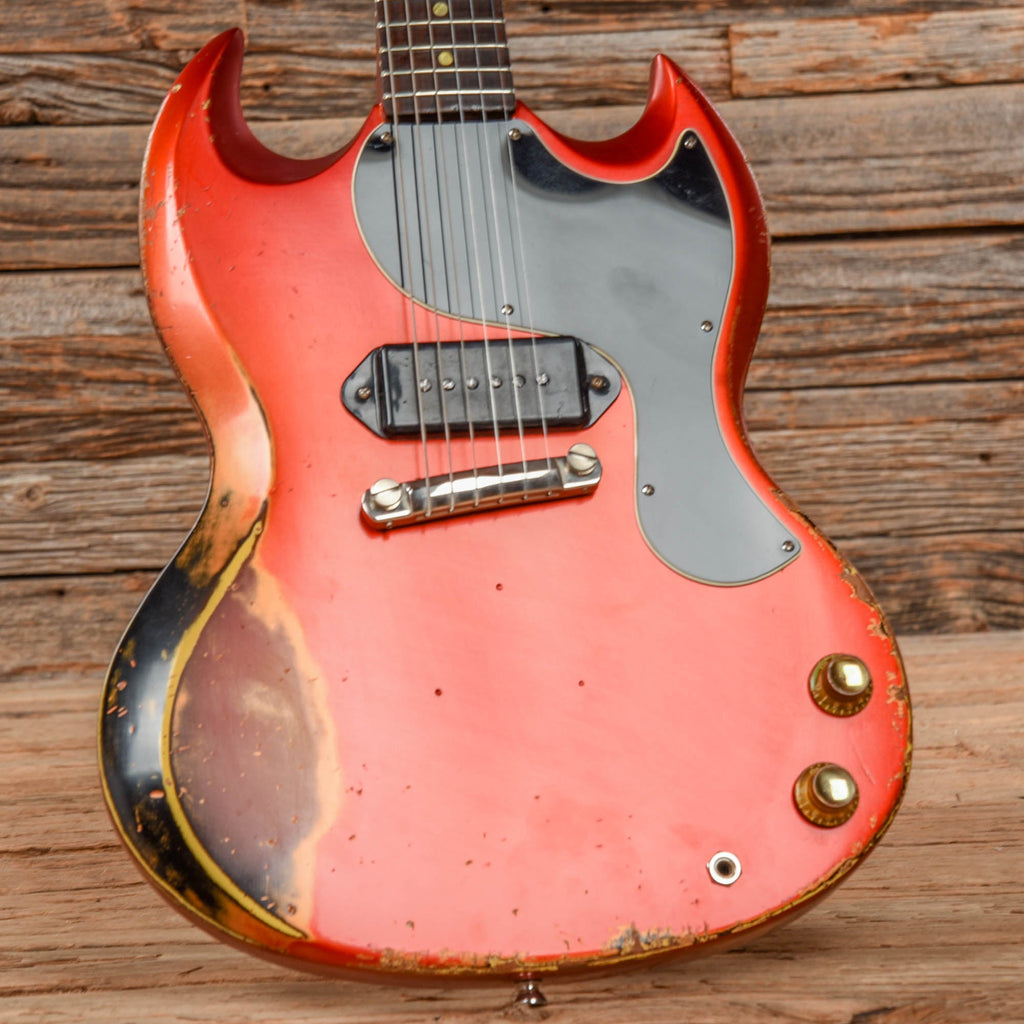 Gibson Les Paul SG Junior Candy Apple Red 1961 - View 8 | MusicMarket