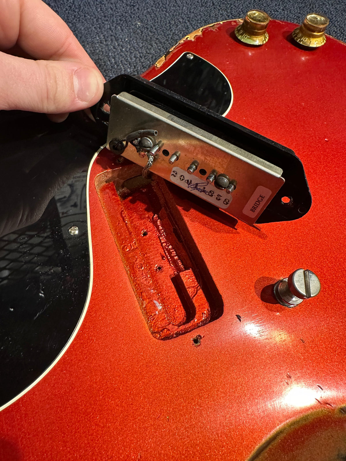 Gibson Les Paul SG Junior Candy Apple Red 1961 - View 11 | MusicMarket