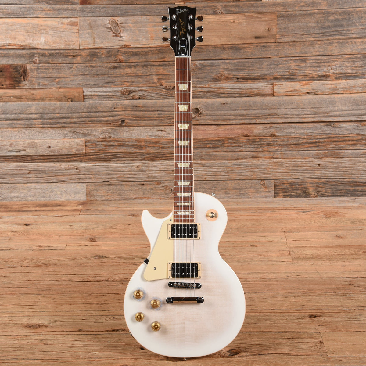 Gibson Les Paul Signature Alpine White Burst 2012 LEFTY - View 4 | MusicMarket
