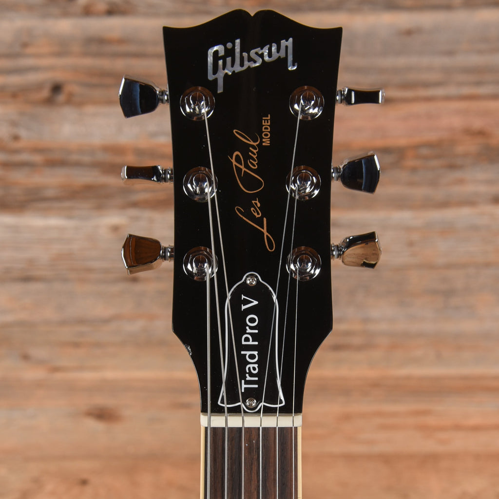 Gibson Les Paul Trad Pro V Purple Burst 2024 - View 6 | MusicMarket