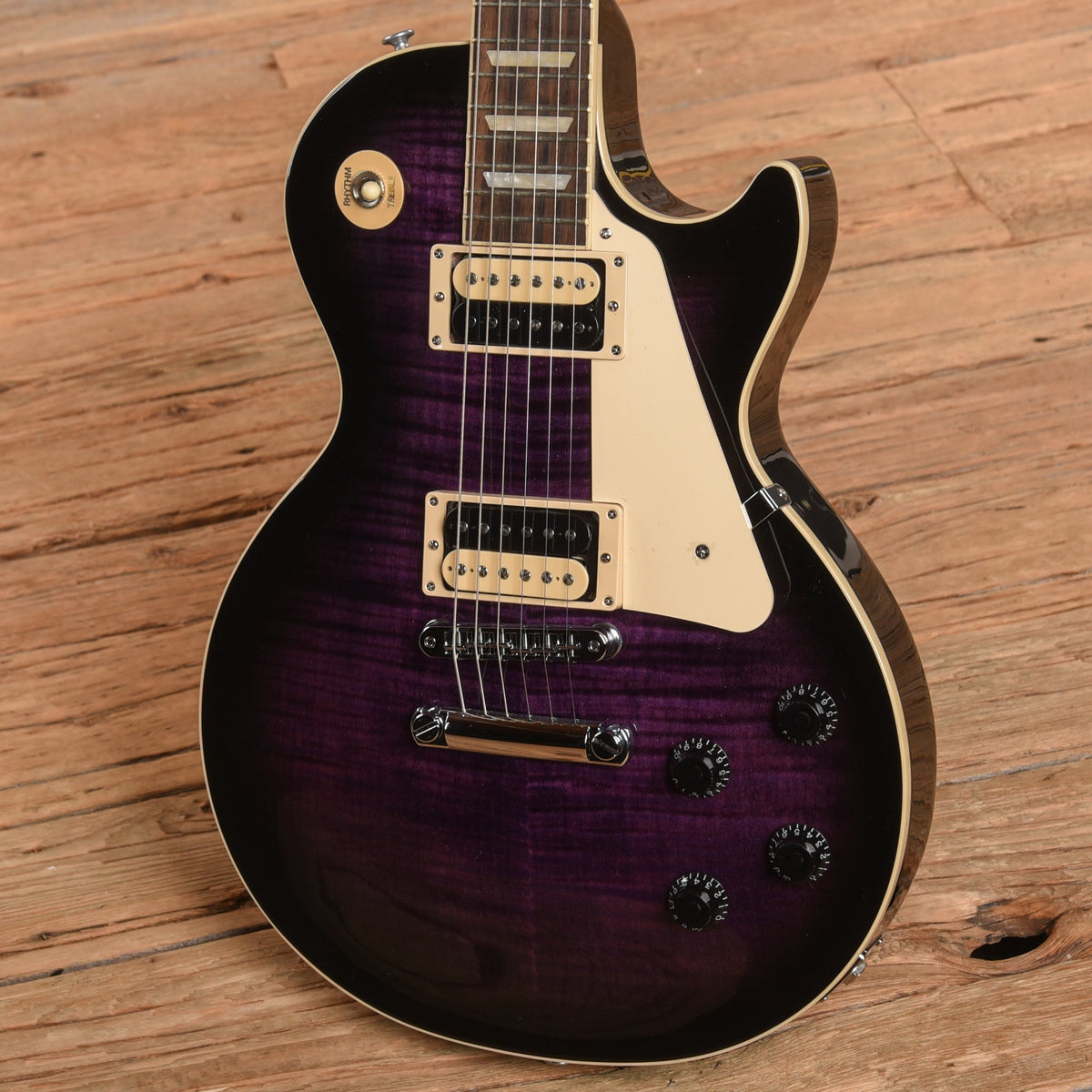 Gibson Les Paul Trad Pro V Purple Burst 2024 - View 2 | MusicMarket