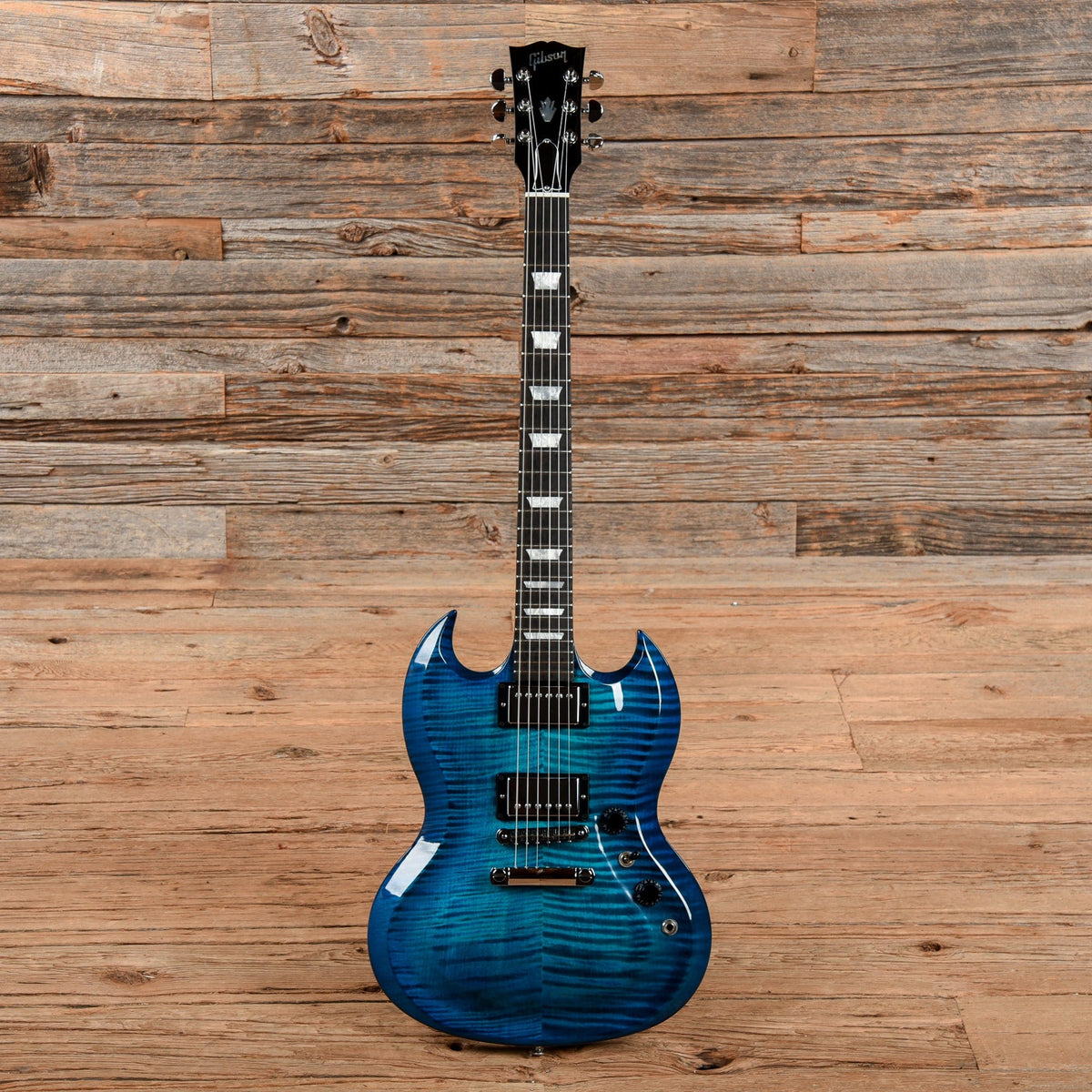 Gibson Limited Run 2009 SG CTOBCH1 #112 Blue 2009 - View 4 | MusicMarket