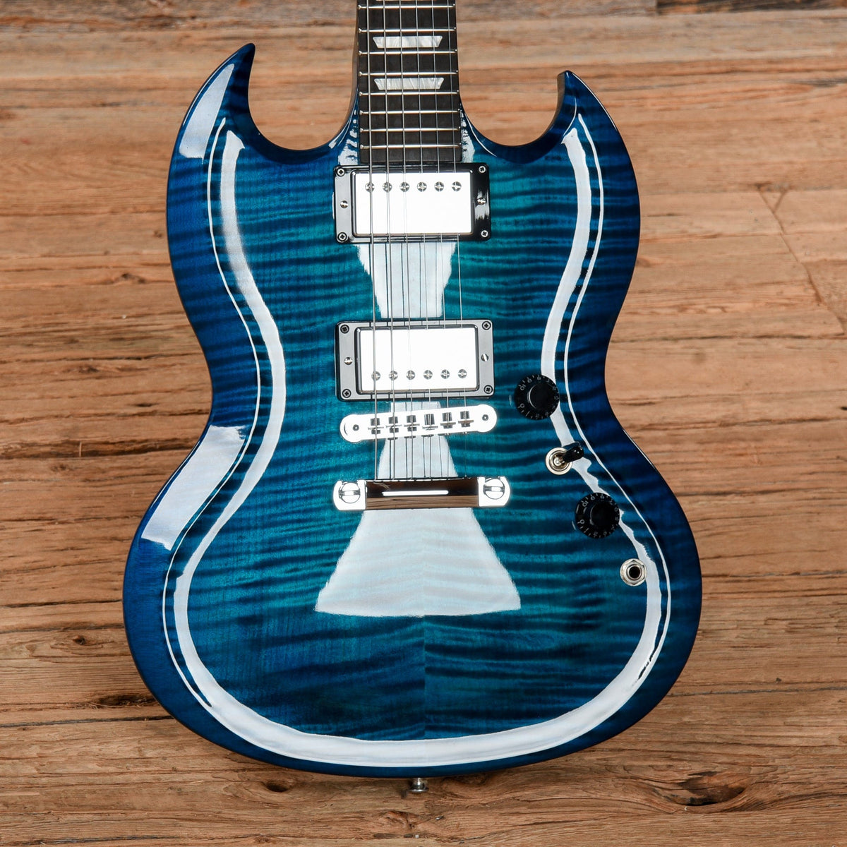 Gibson Limited Run 2009 SG CTOBCH1 #112 Blue 2009 - View 8 | MusicMarket