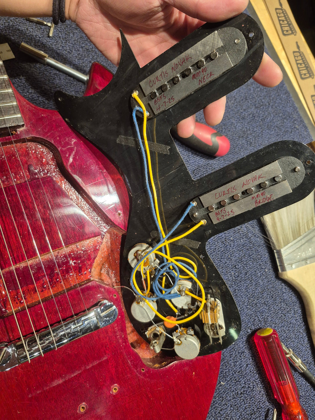 Gibson Melody Maker D Cherry 1965 - View 10 | MusicMarket
