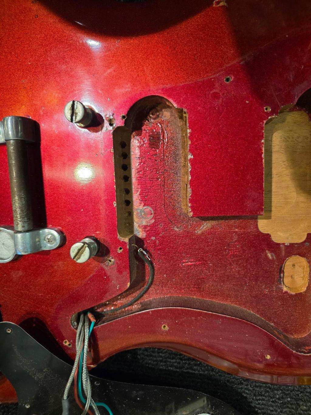 Gibson Melody Maker Sparkling Burgundy 1968 - View 10 | MusicMarket