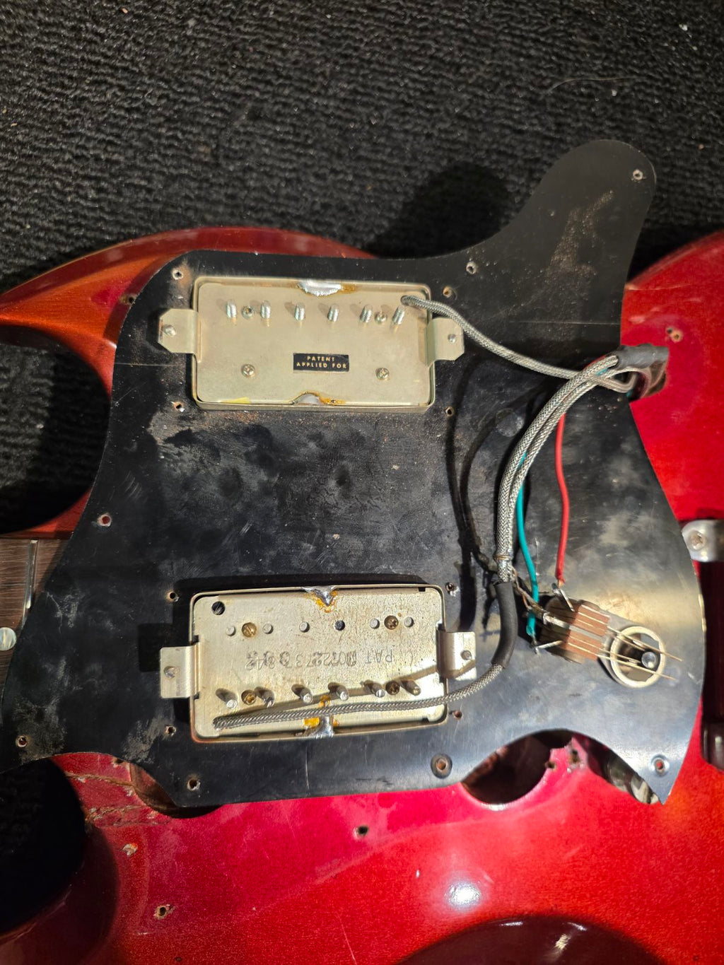 Gibson Melody Maker Sparkling Burgundy 1968 - View 12 | MusicMarket
