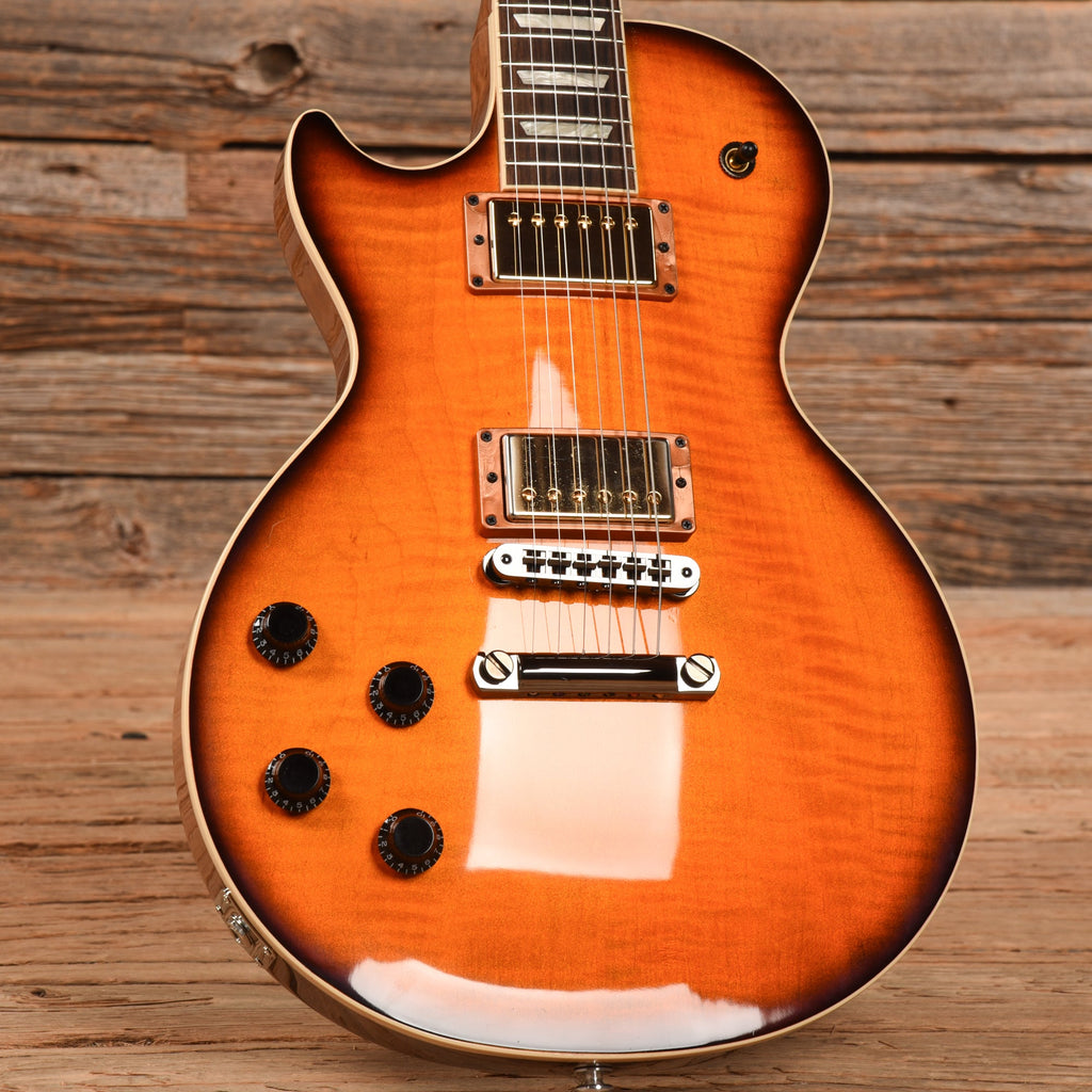 Gibson Mod Shop Les Paul Standard Orange Sparkle Burst 2022 LEFTY - View 8 | MusicMarket