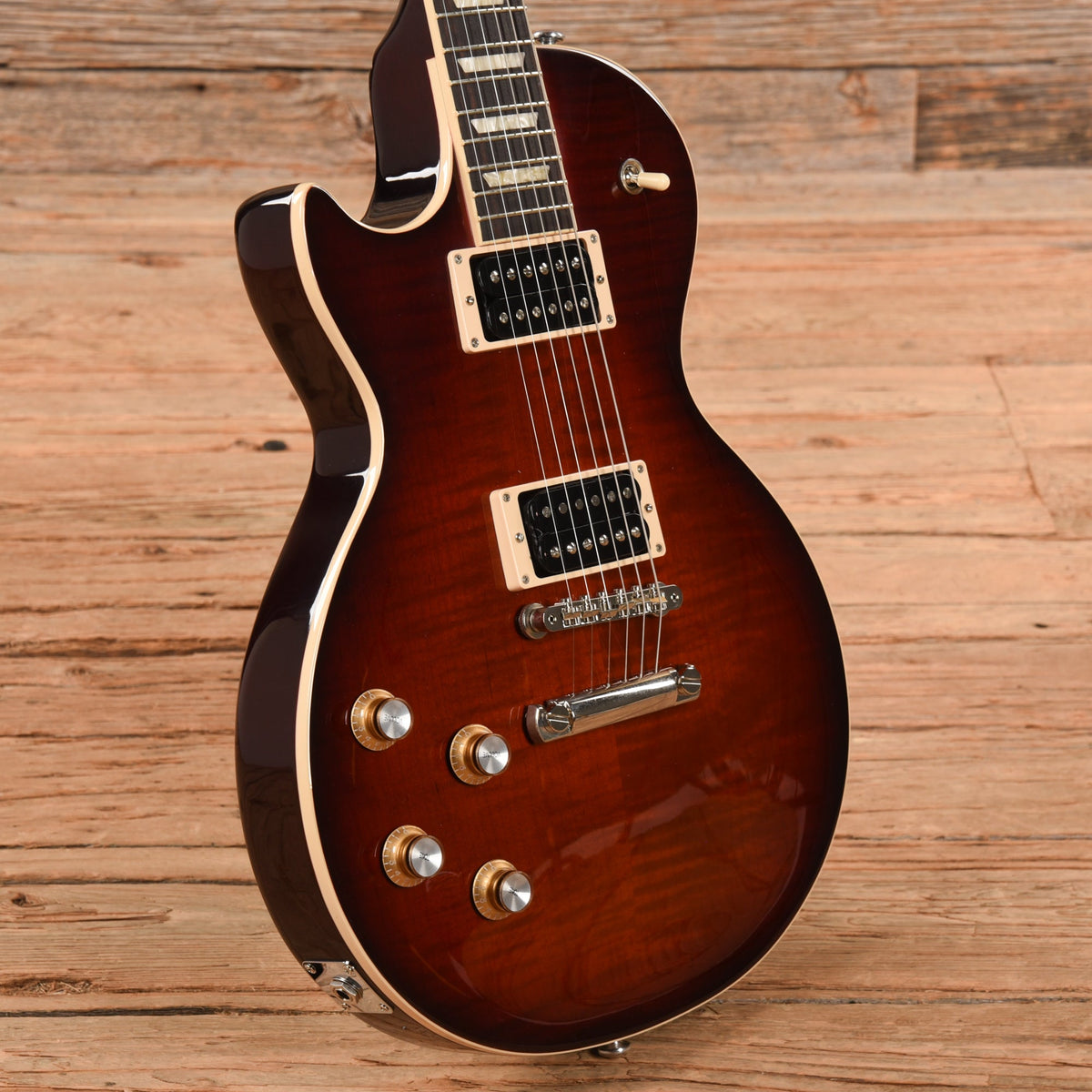 Gibson Mod Shop Les Paul Standard Rose Tinted Sunburst 2022 LEFTY - View 2 | MusicMarket