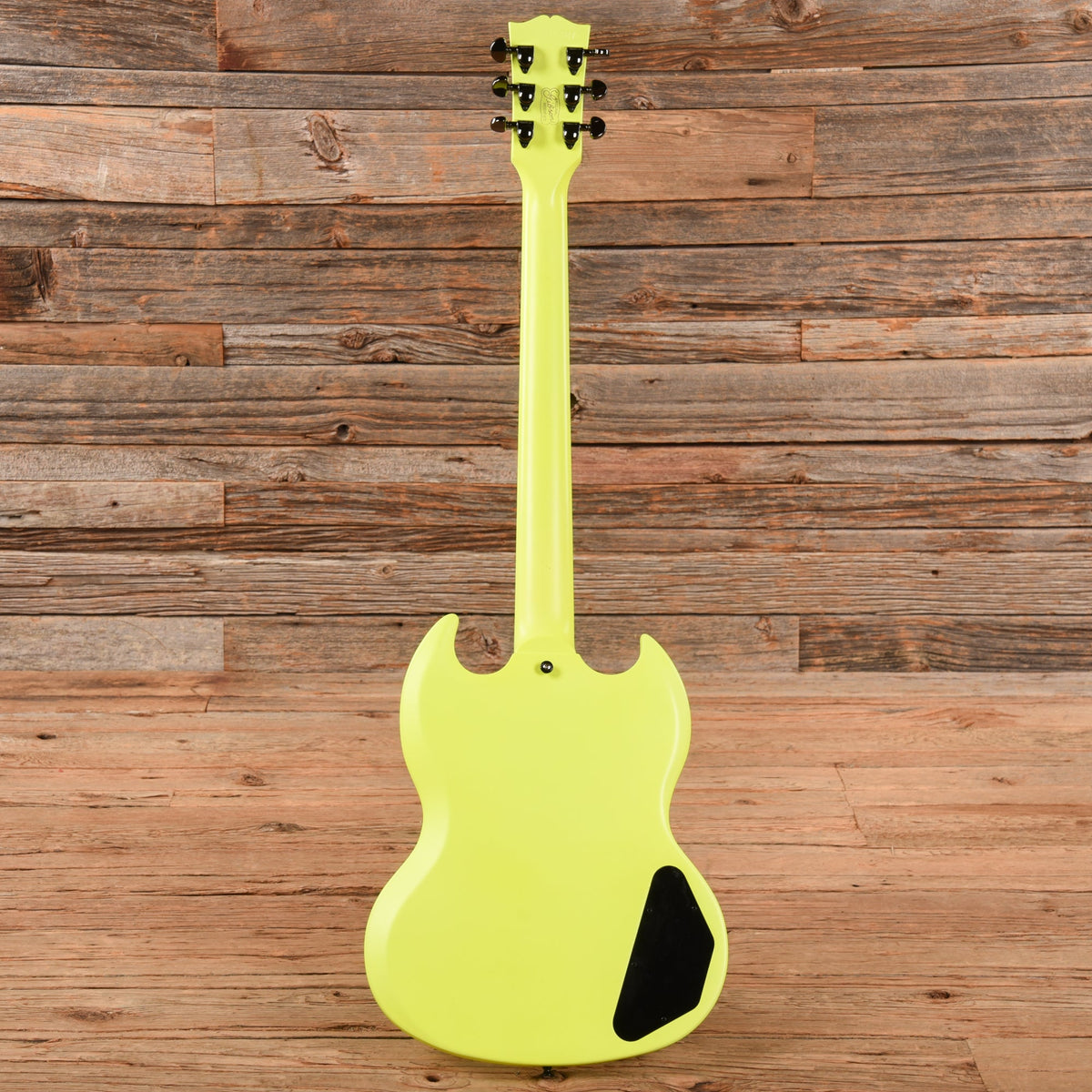 Gibson Mod Shop SG Standard Uranium Yellow 2021 LEFTY - View 5 | MusicMarket