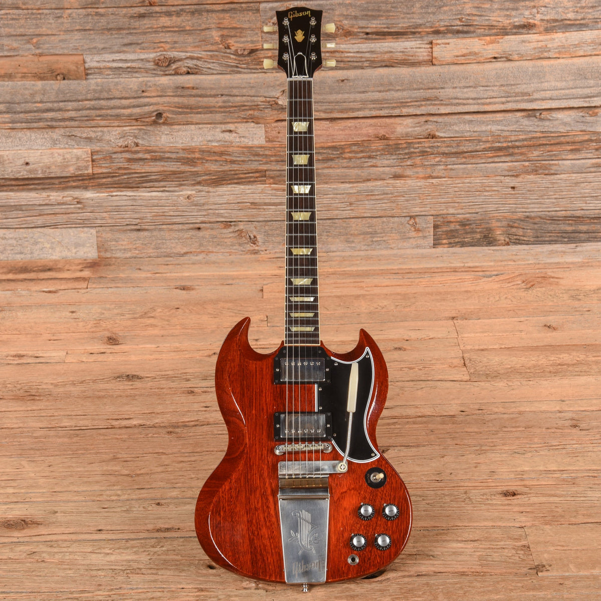 Gibson Murphy Lab '64 SG Standard Reissue Ultra Light Aged Cherry Red 2023 - View 4 | MusicMarket