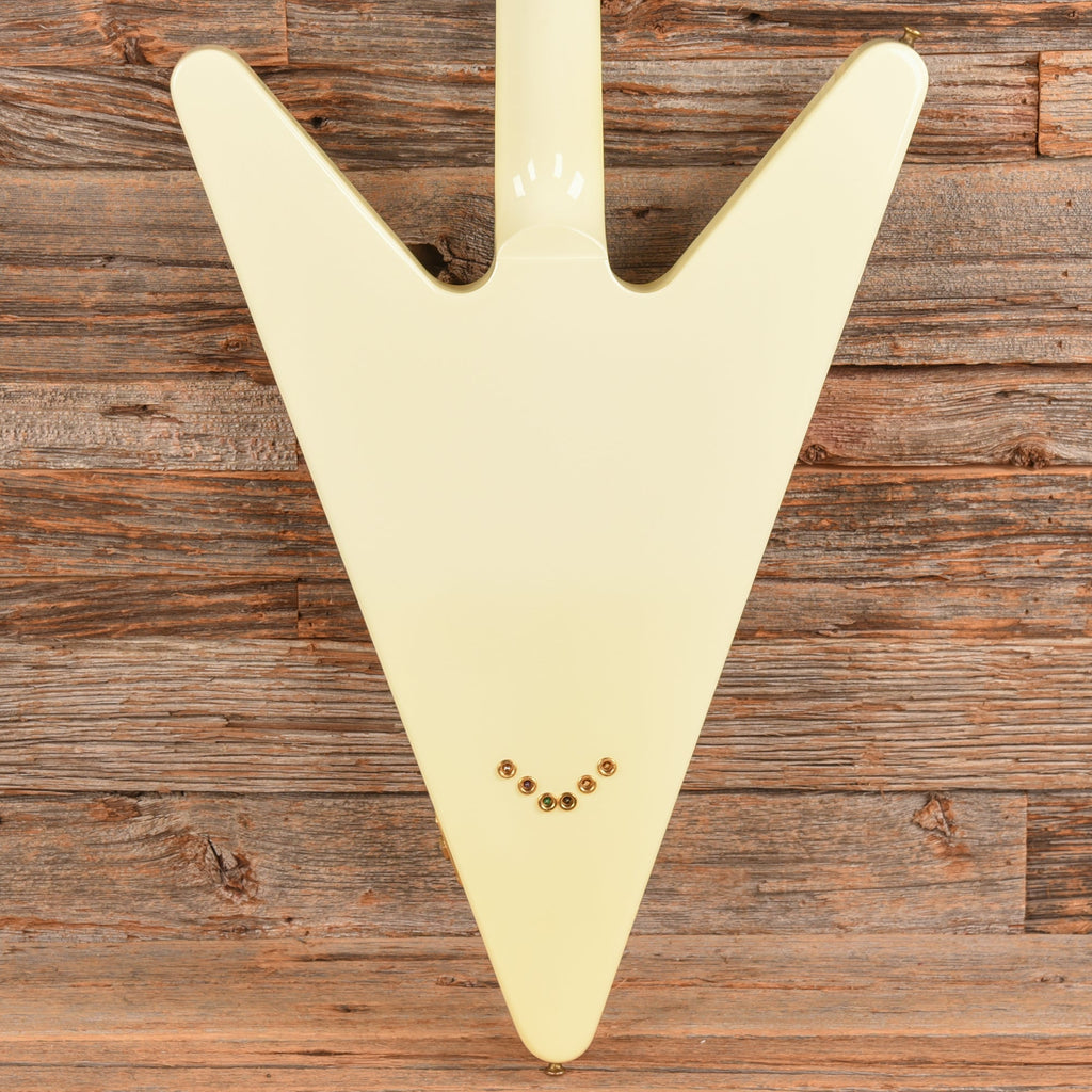Gibson Reverse Flying V White - Dave Amato of REO Speedwagon - View 3 | MusicMarket