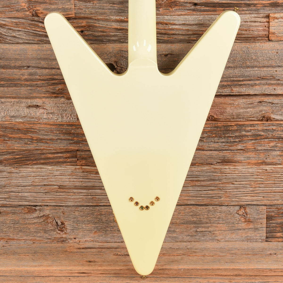 Gibson Reverse Flying V White - Dave Amato of REO Speedwagon - View 3 | MusicMarket
