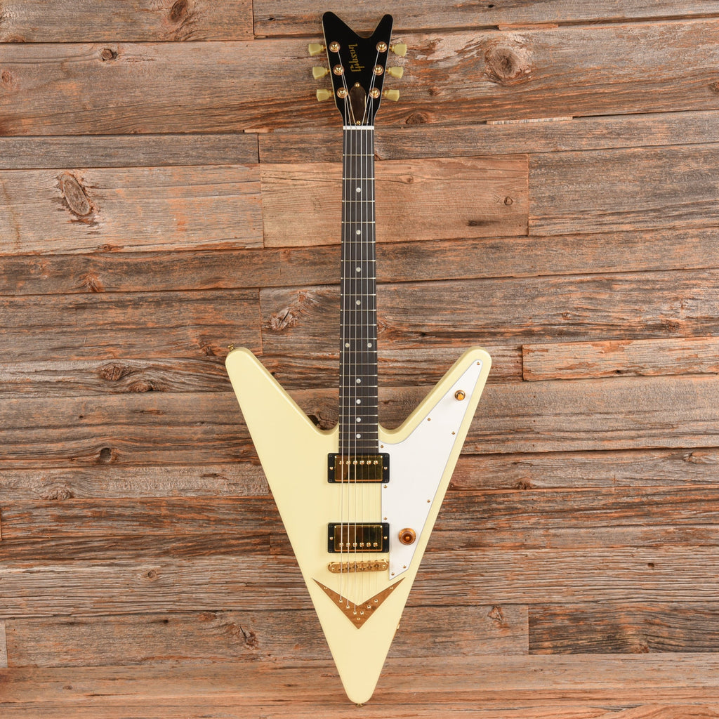 Gibson Reverse Flying V White - Dave Amato of REO Speedwagon - View 4 | MusicMarket
