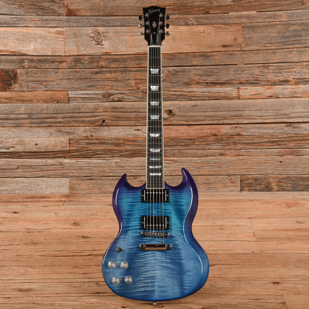 Gibson SG Modern Blueberry Fade 2022 LEFTY - View 4 | MusicMarket