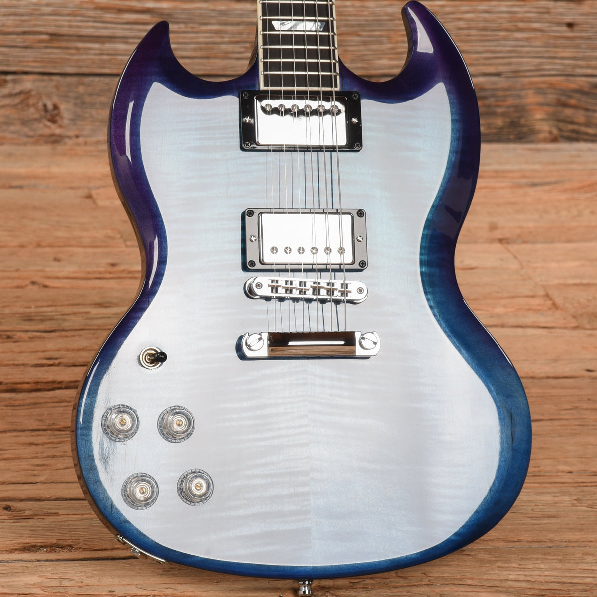 Gibson SG Modern Blueberry Fade 2022 LEFTY - View 8 | MusicMarket