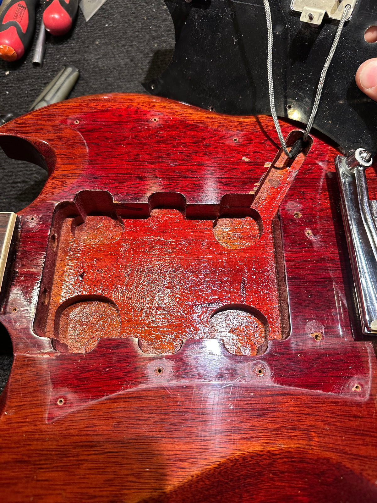 Gibson SG Standard Cherry 1970 - View 16 | MusicMarket