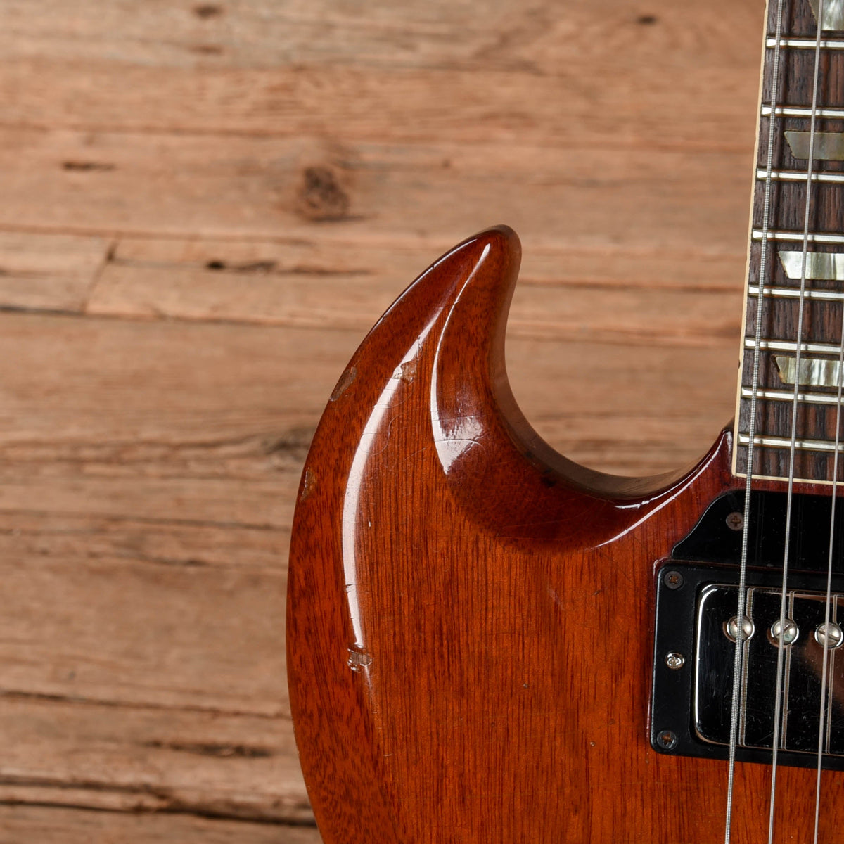Gibson SG Standard Modified Cherry 1965 - View 10 | MusicMarket