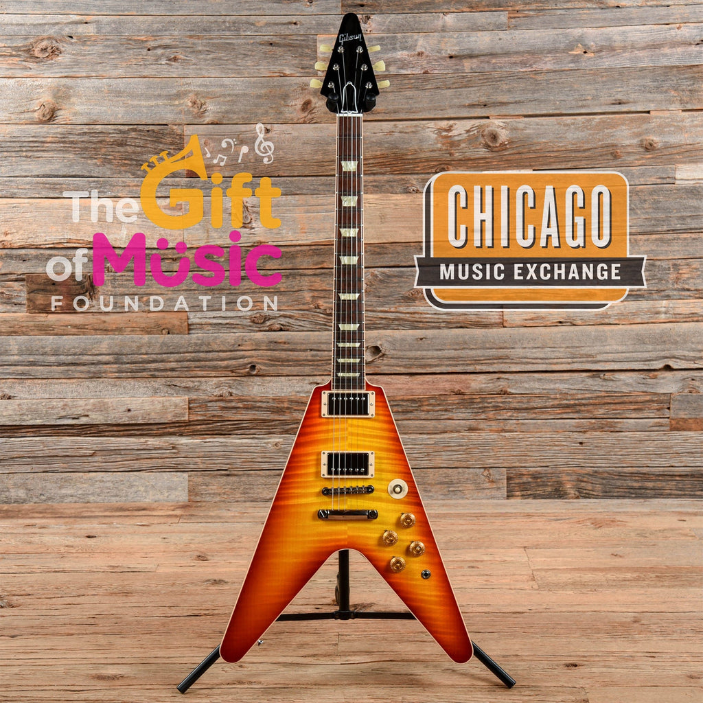 Gibson Custom Flying V Standard Washed Cherry - MusicMarket