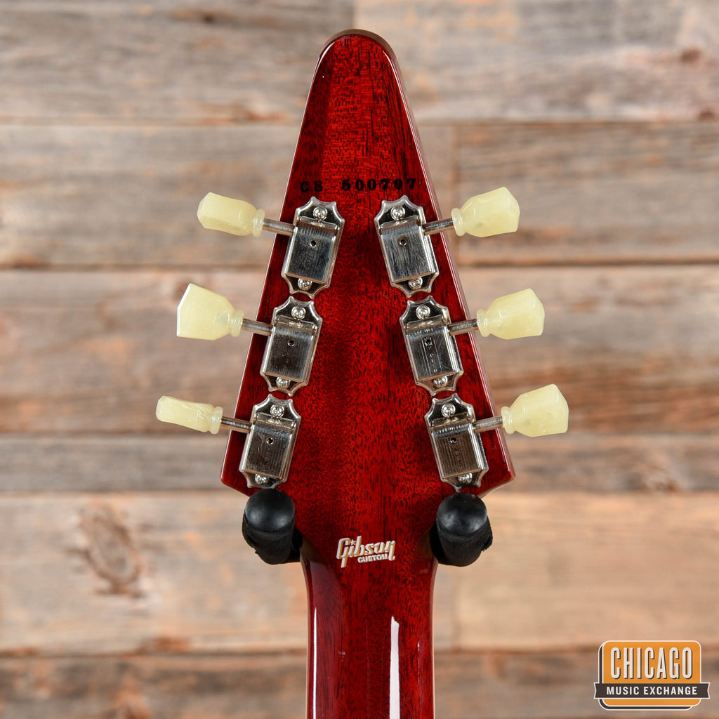 Gibson Custom Flying V Standard Washed Cherry - View 7 | MusicMarket