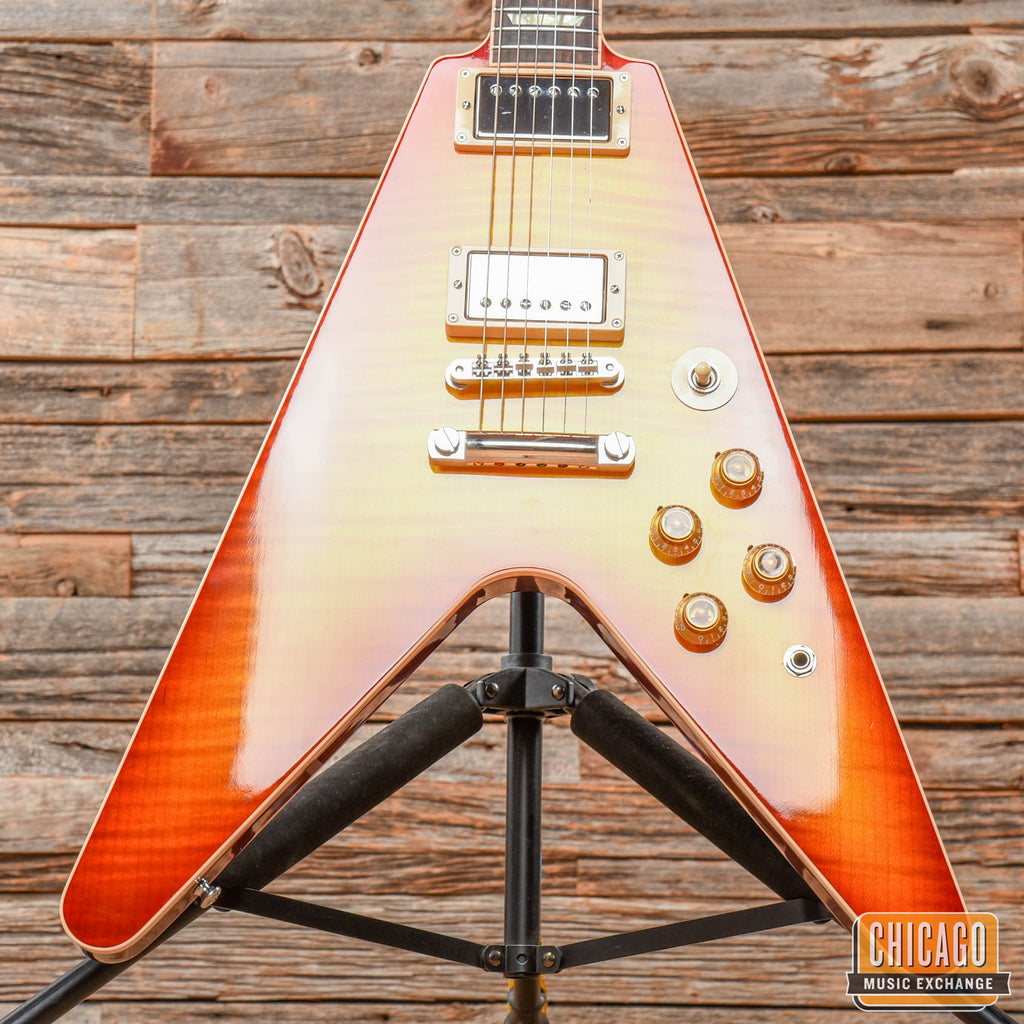 Gibson Custom Flying V Standard Washed Cherry - View 8 | MusicMarket