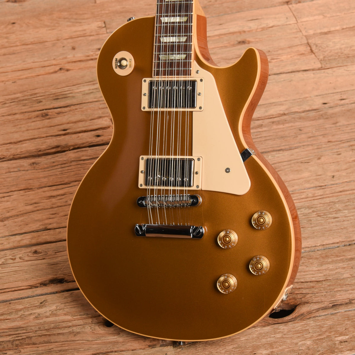 Gibson Les Paul 12 String Goldtop - Dave Amato of REO Speedwagon - View 2 | MusicMarket