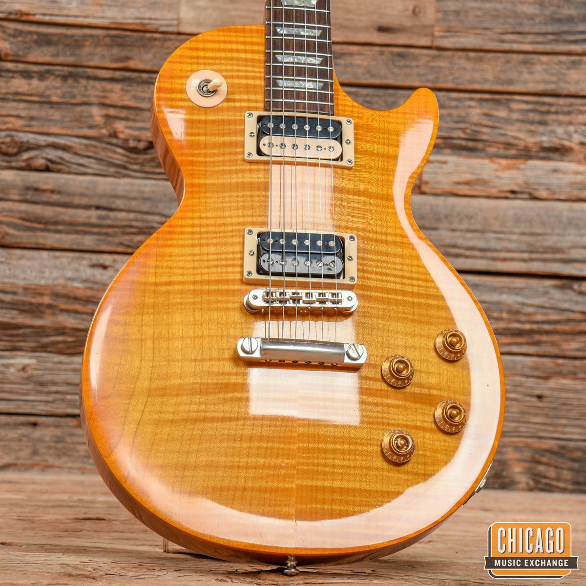 Gibson Les Paul Standard Gary Moore Signature Lemon Burst 2001 - View 8 | MusicMarket
