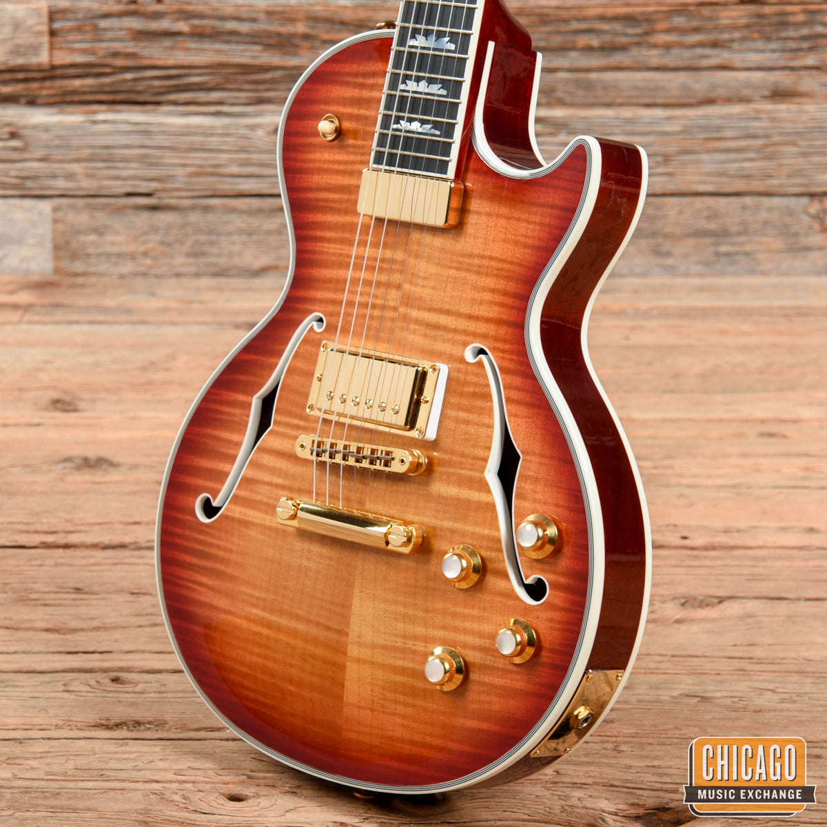Gibson LP Supreme Heritage Cherry Sunburst Perimeter 2015 - View 4 | MusicMarket