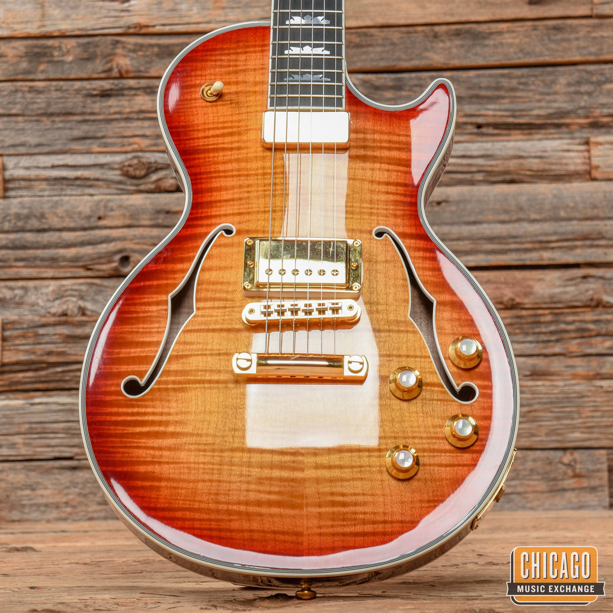 Gibson LP Supreme Heritage Cherry Sunburst Perimeter 2015 - View 8 | MusicMarket